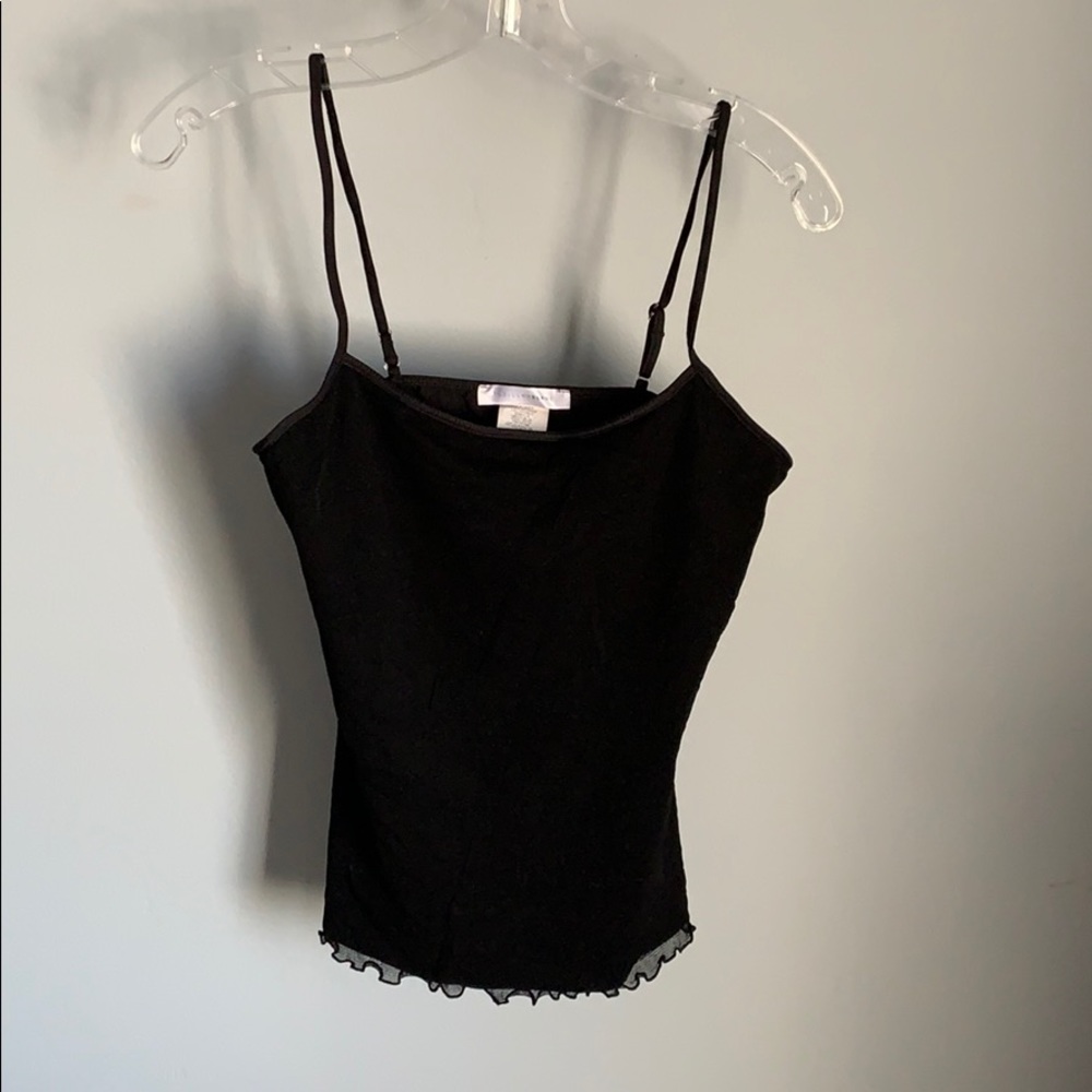 Papillon Blanc Black Tank Top